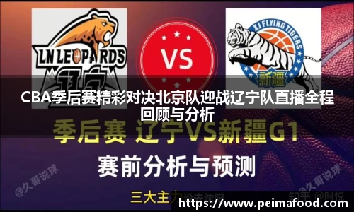 CBA季后赛精彩对决北京队迎战辽宁队直播全程回顾与分析